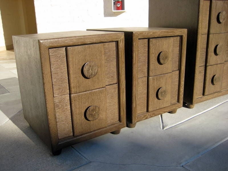 American Chest of drawers and bedside cabinets by Karpen c. 1940's