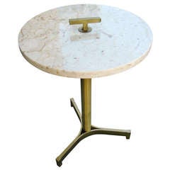 A brass And marble drinks/occasional table c. 1980
s