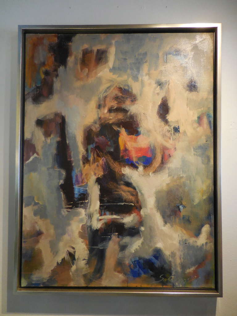 Abstract Oil on Canvas, Signed S. Arnold 4