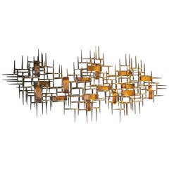 A Remarkable Mid 20th Century Wall Sculpture C. 1970's