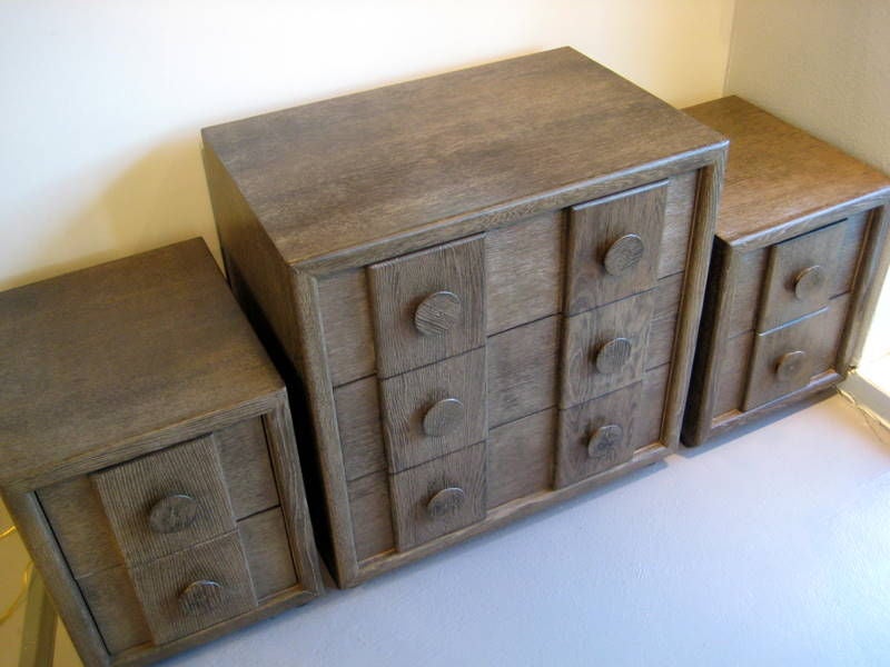 Chest of drawers and bedside cabinets by Karpen c. 1940's 3