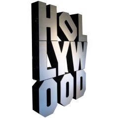 A Retro Hollywood sign