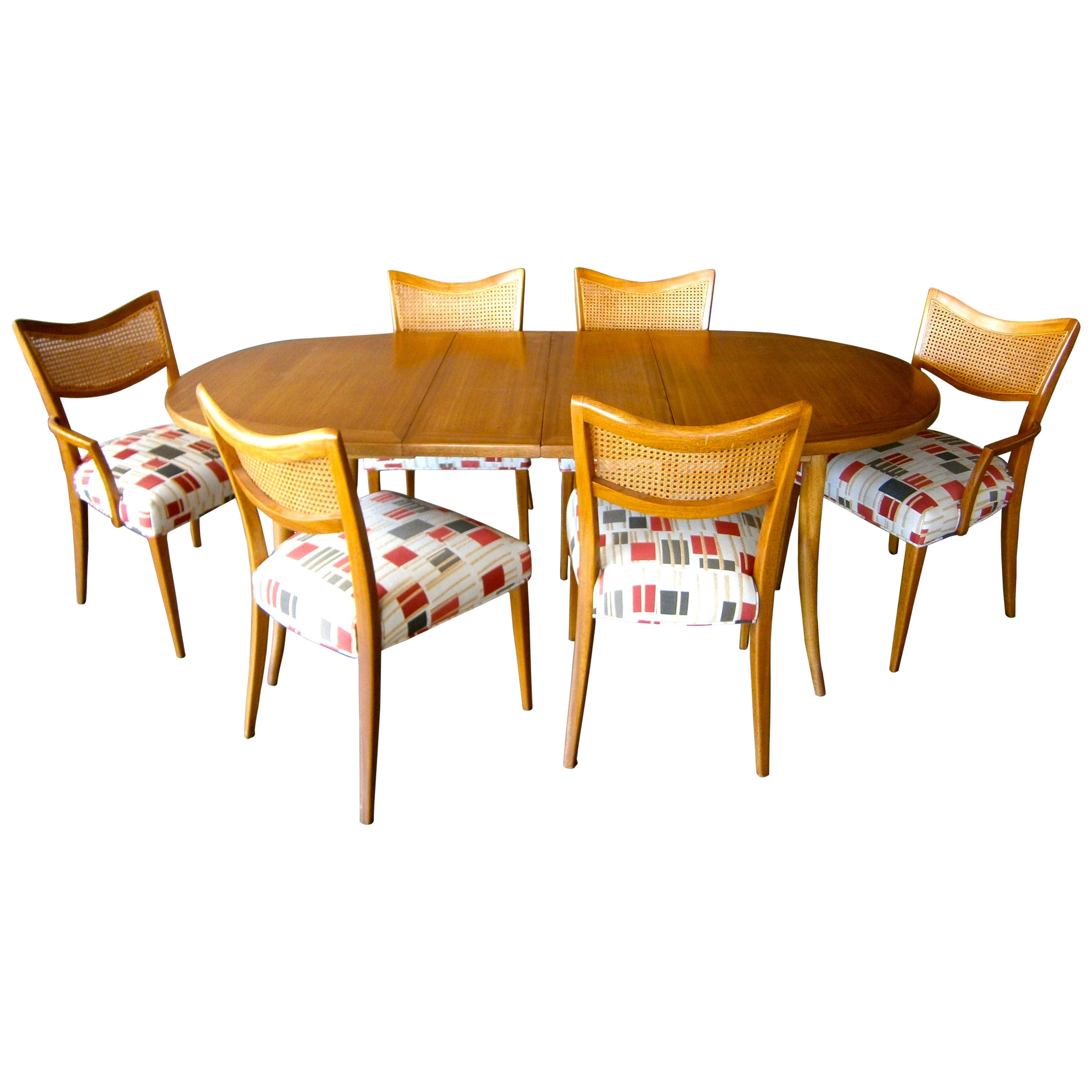 Bleached Mahogany Dining Room Set Designed by Harvey Probber, C.1950s