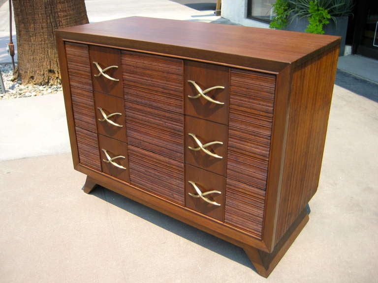 Mid-Century Modern A Paul Frankl for Brown Saltman three drawer chest c. 1941.