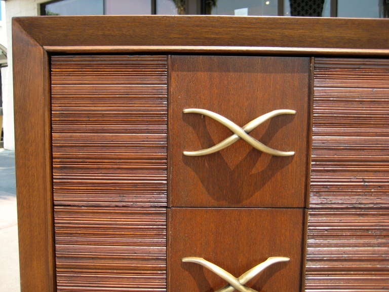 A Paul Frankl for Brown Saltman three drawer chest c. 1941. In Excellent Condition In Palm Springs, CA