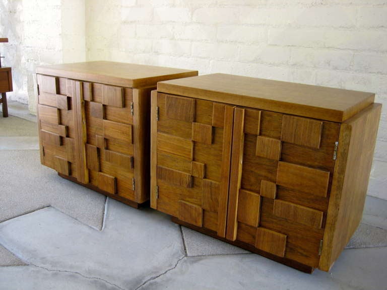 A Pair Of Bedside Cabinets By Lane C. 1960's.