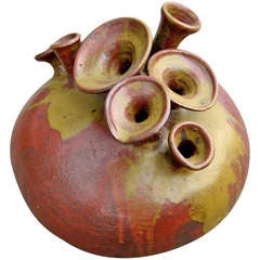 A Large Scale Studio Pottery Vessel By Ellen Phillips C. 1970's