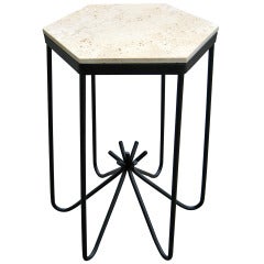 Vintage A Whimsical Jean Royere "hirondelle" Side Table C.1950's