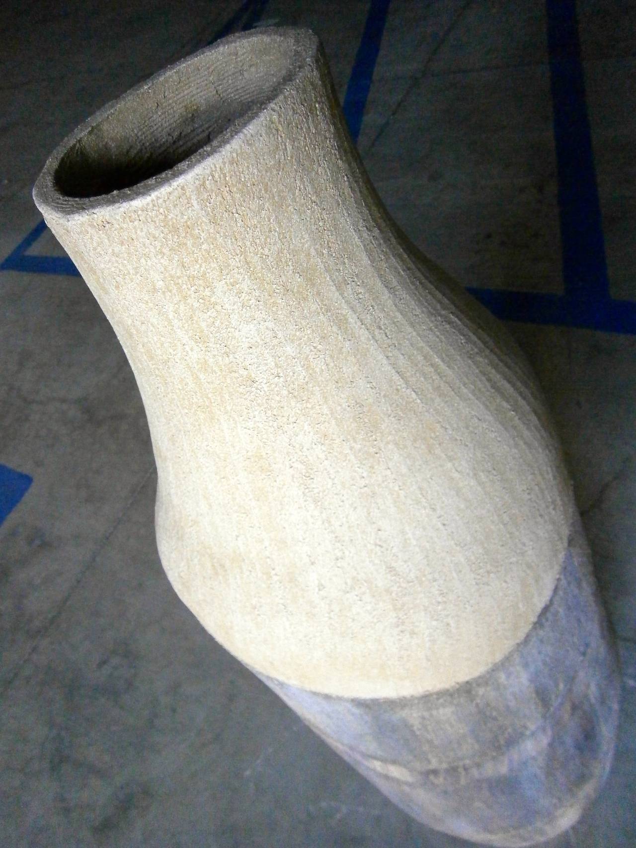 Large Studio Ceramic Floor Vessel from A Steve Chase Designed Home C. 1994 In Excellent Condition In Palm Springs, CA