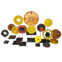 Set of 12 Wooden Industrial FoundryPatterns circa 1940
s