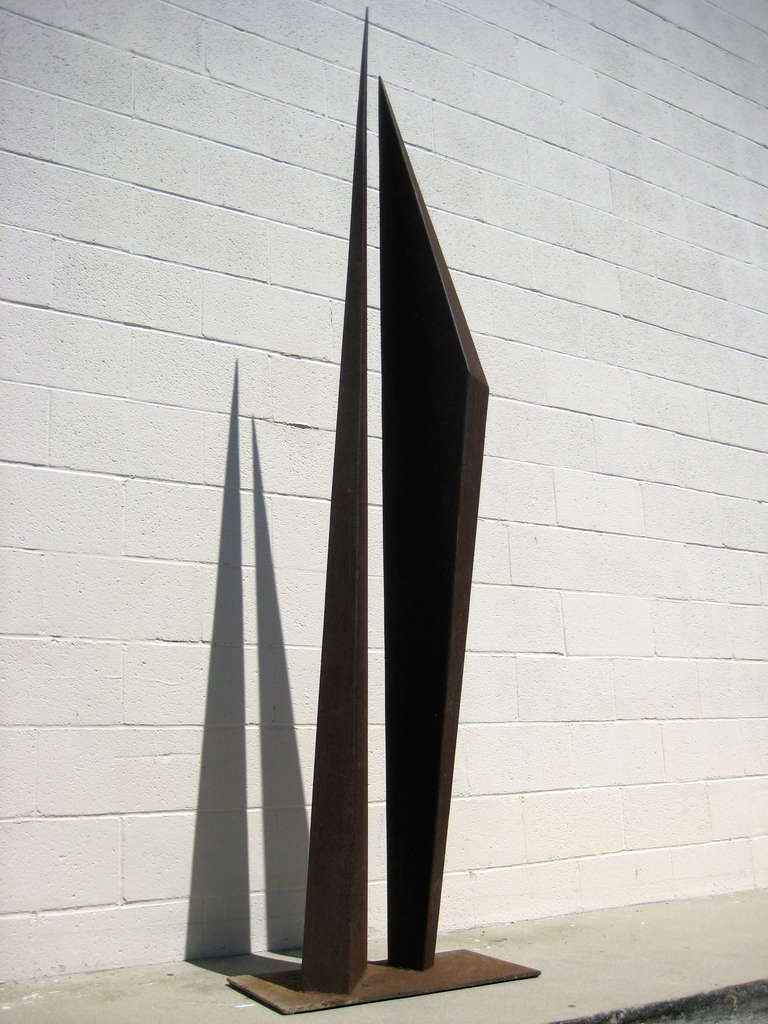 American Oxidized Steel Outdoor Sculpture by James Hill