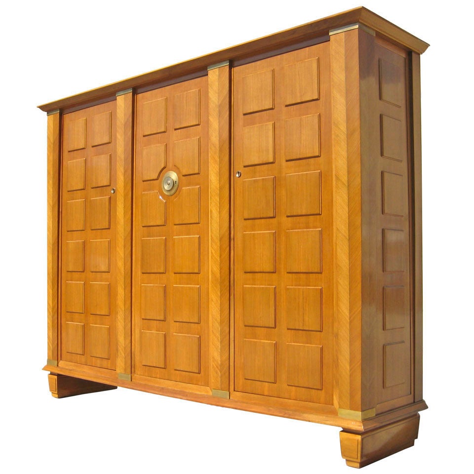 Three-Door Cabinet by Dominique, circa 1940s For Sale