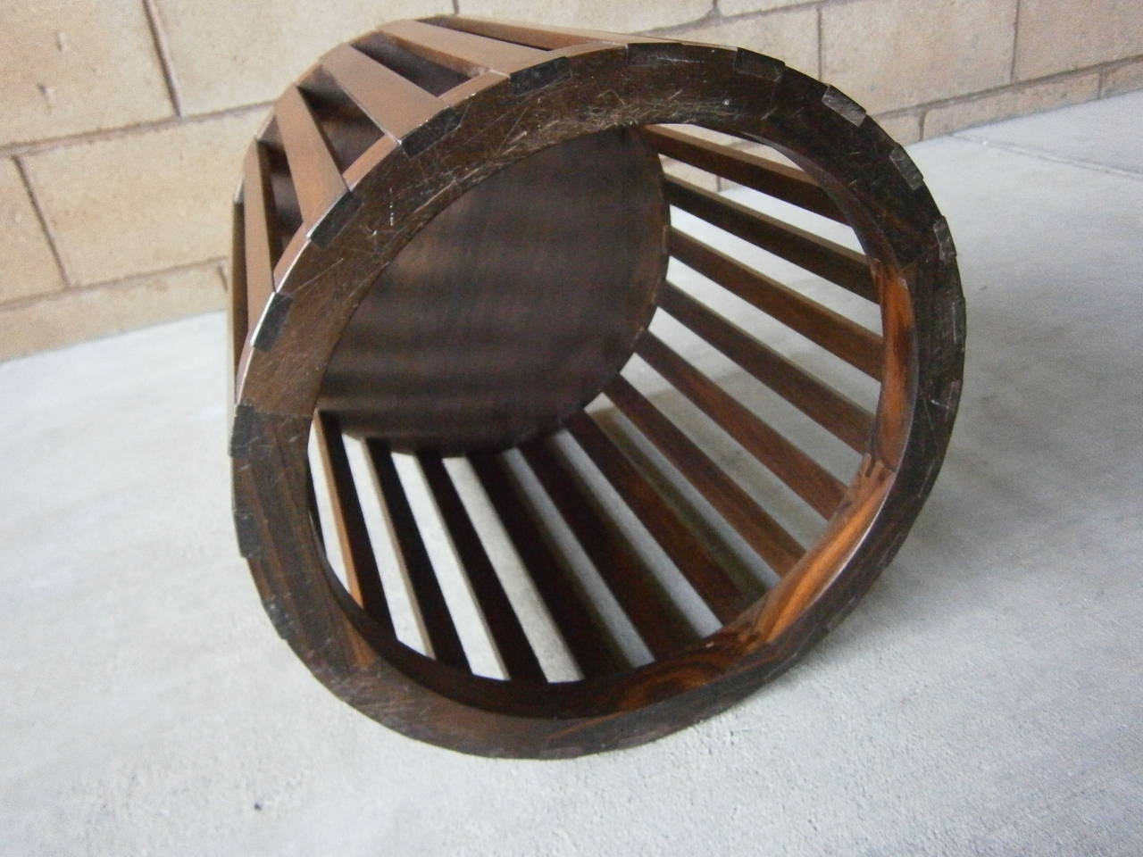 Splendid Solid Rosewood Circular Occasional Table  C. 1970s 2