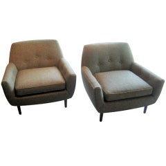 A pair of DUX armchairs c. 1950's