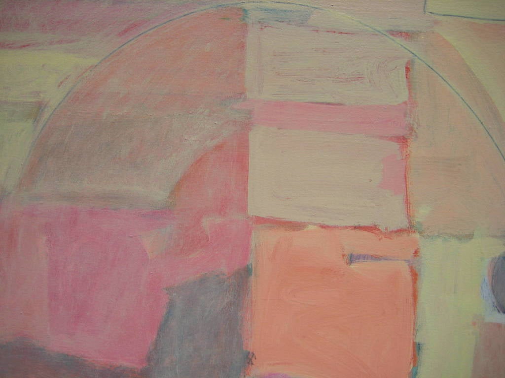 Modern A Monumental Original Painting by American Artist Wesley Johnson C.1980's
