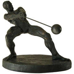 "Hammer Throw" A vintage sculpture by Thomas Holland