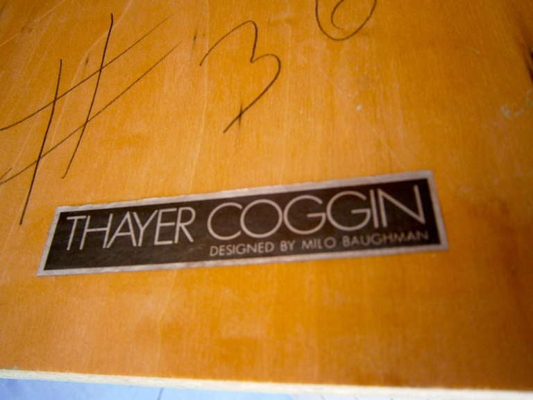 A Labeled Burl Wood Cube By Milo Baughman For Thayer Coggin