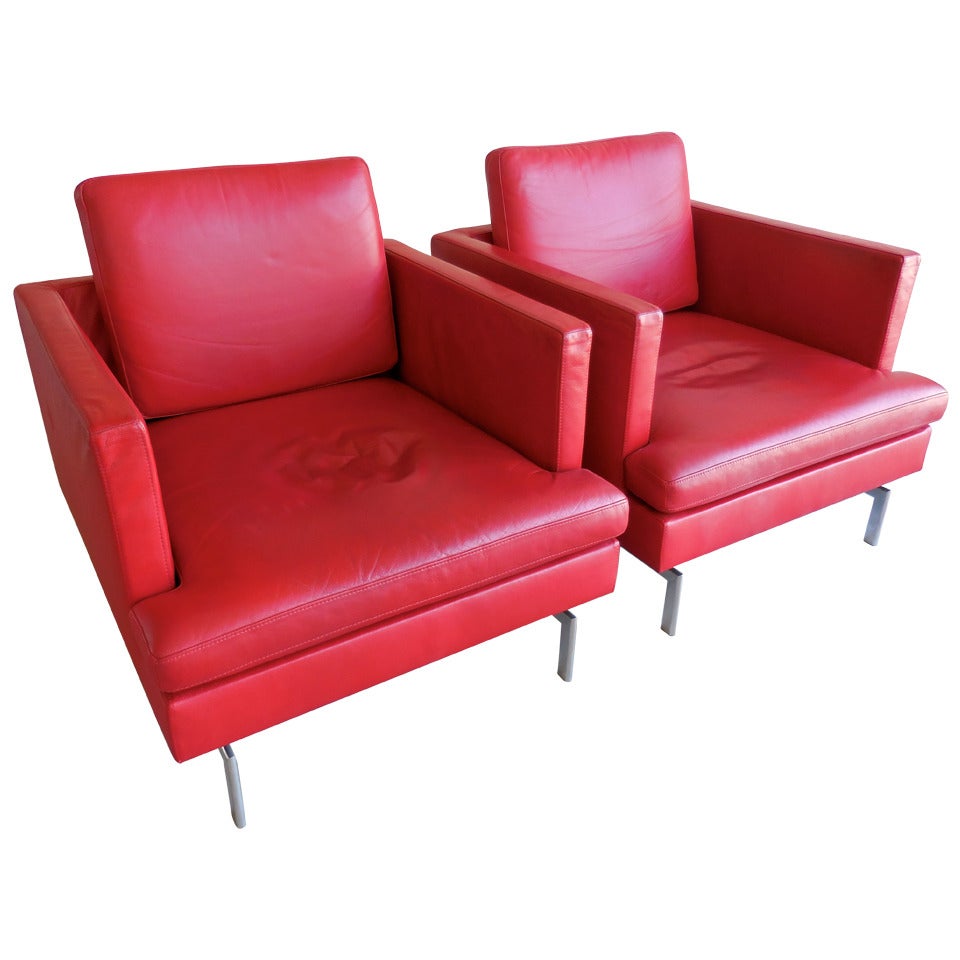 Dazzling Pair of "Stricto Sensu" Club Chairs by Didier Gomez