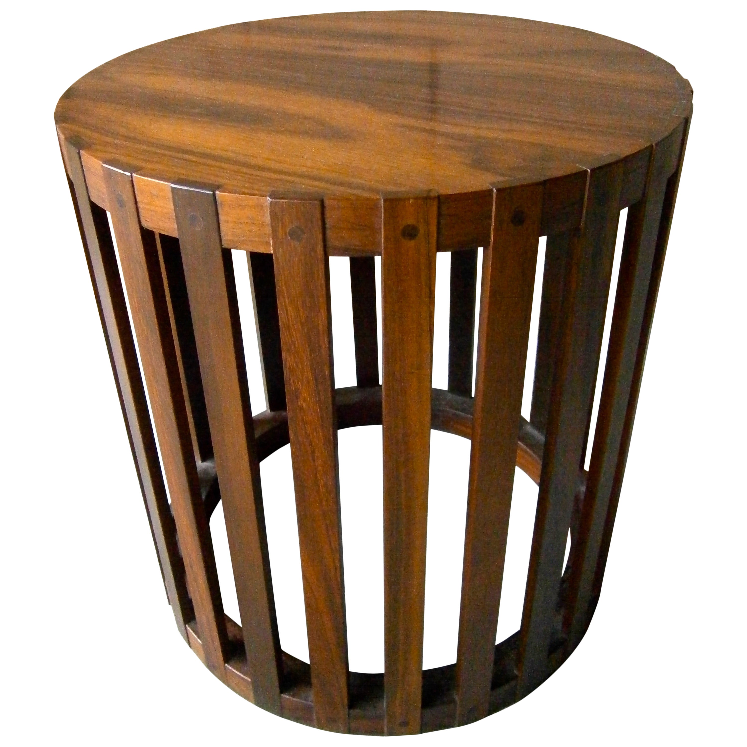 Splendid Solid Rosewood Circular Occasional Table  C. 1970s