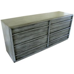 A Grey Cerused Six Drawer Chest by T.H. Robsjohn Gibbings