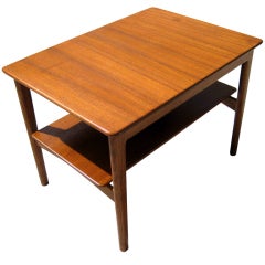 A Danish teak and oak  Hans Wegner side table c. 1960's