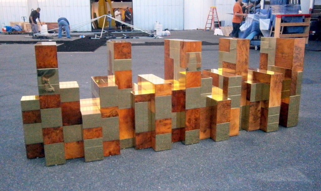 An Extraordinary Cityscape Table Base By Paul Evans C.1970