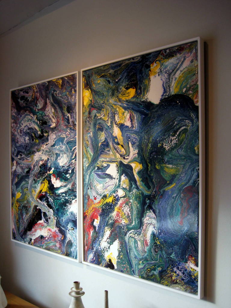 An Untitled Dyptych By American Artist Richard Mann For Sale 2