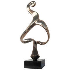 A lyrical bronze sculpture by Candian artist Antonio Grediaga Kieff c. 1970's