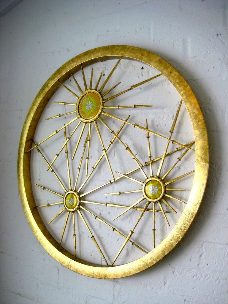 Contemporary A fabulous rondo wall sculpture by American artist Del Williams For Sale