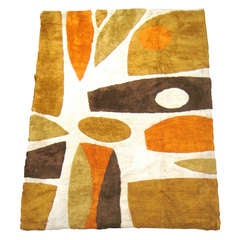 A strongly composed large scale Rya area rug c.1960's.