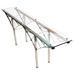 "Bridge"  A Contemporary Console Table by American Artist Ron Graziano
