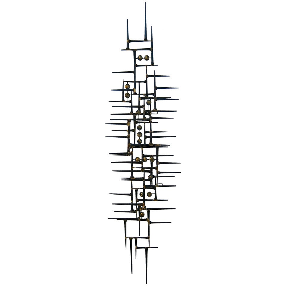 A Welded Steel Modernist Sculpture by American Artist Del Williams For Sale