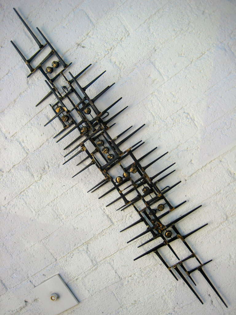 A Welded Steel Modernist Sculpture by American Artist Del Williams For Sale 4