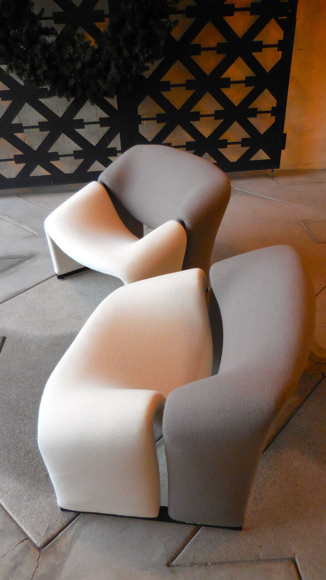 American Handsome First Edition F598 Groovy Chairs by Pierre Paulin, circa 1970s