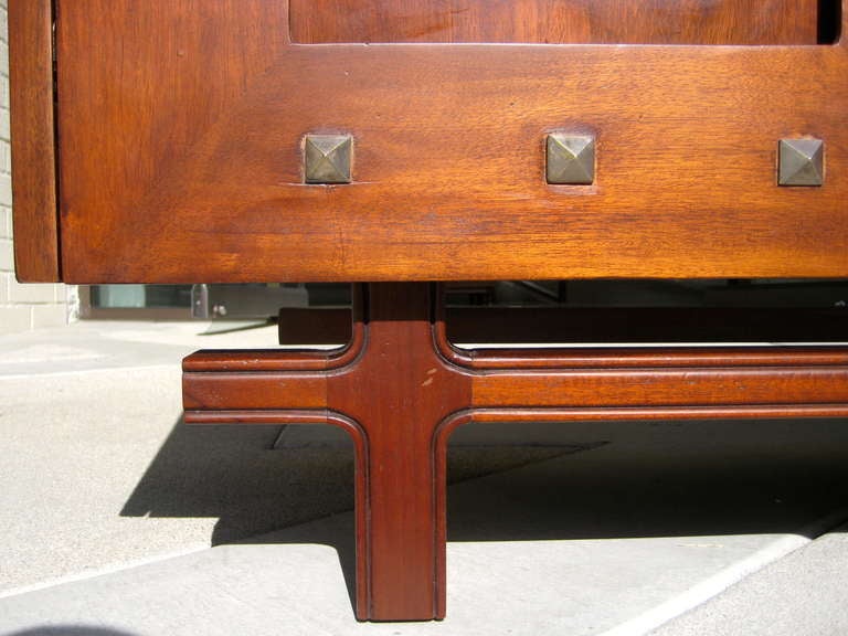 Mahogany A Rare And Fantastic Mexican Mid Century Three Door Sideboard By Edmund J. Spence