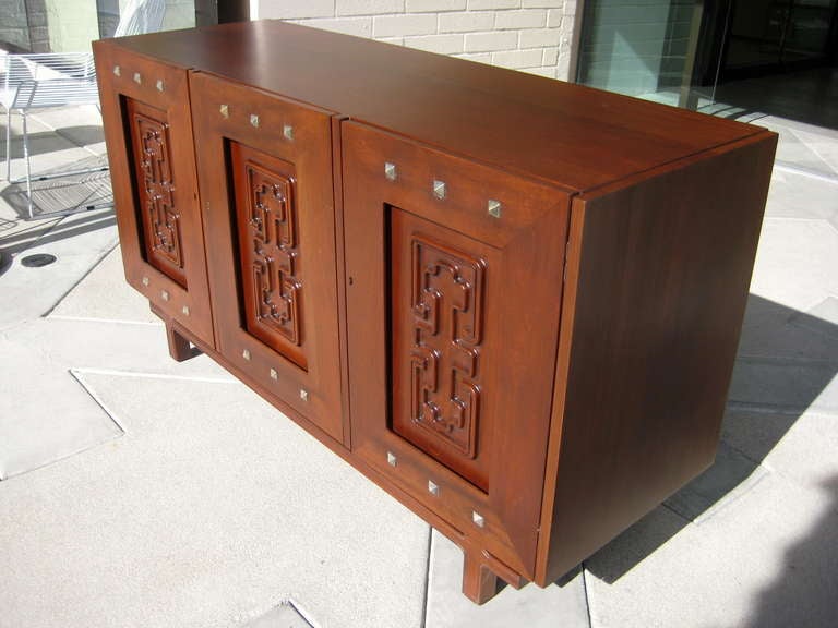 A Rare And Fantastic Mexican Mid Century Three Door Sideboard By Edmund J. Spence 4