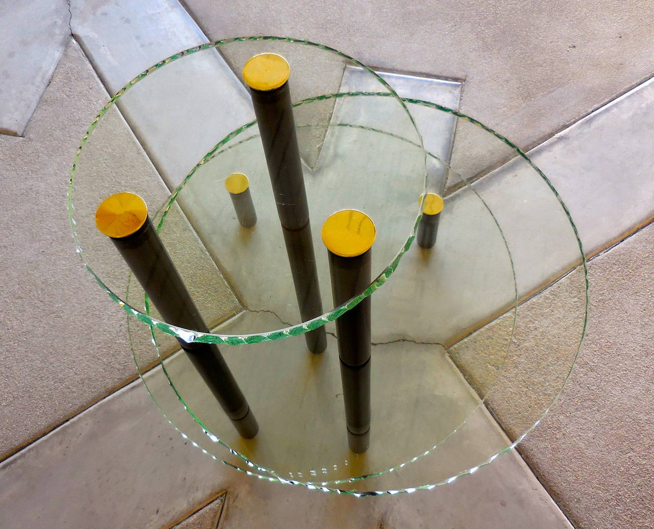 Multi-Tiered Table in the Style of Fontana Arte, circa 1950s For Sale 2