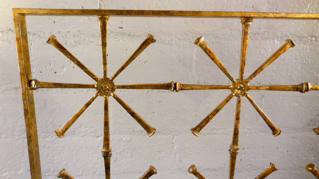 Gilt Glittering 24-Star Hand Gilded Fire Screen by Del Williams