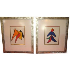 A pair of Alexander Calder Signed Lithographs