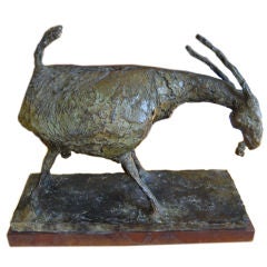 "Goat"  a Bronze Sculpture  by Harvey Weiss
