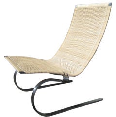 Poul Kjærholm PK20 Sessel aus gebleichtem Rattan