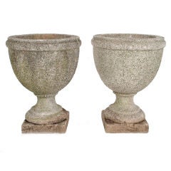 Large Cast Stone Goblets