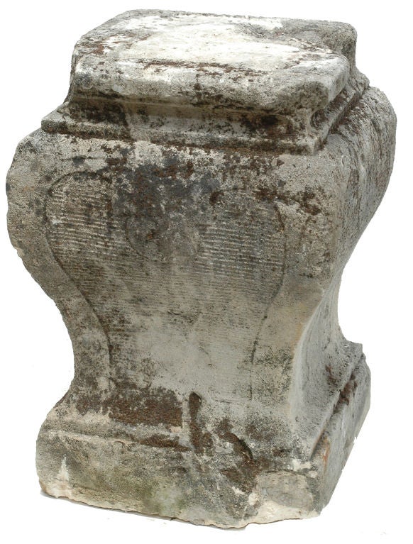 Pair of Limestone Plinths