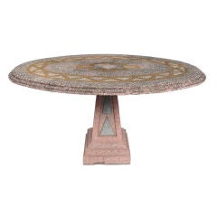 Oval Mosaic Table