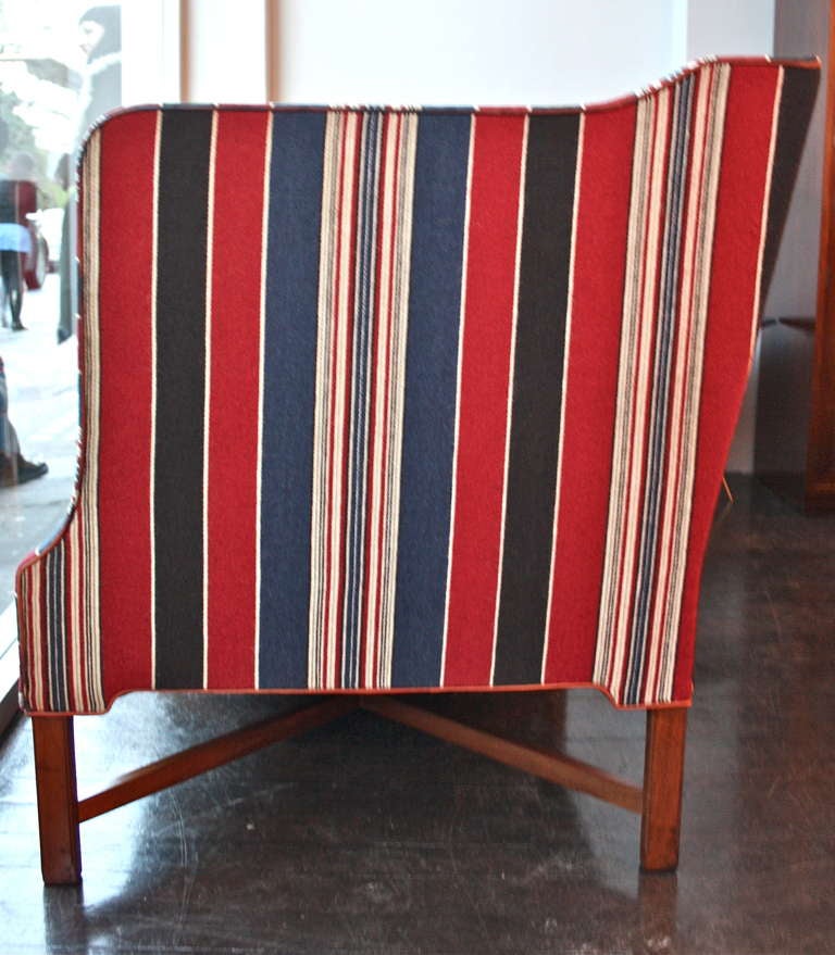 Großes gestreiftes Sofa von Kaare Klint (Skandinavische Moderne) im Angebot