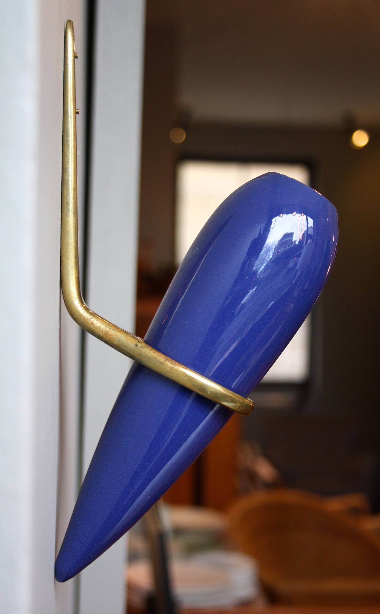 Modern Carl Auböck Very Blue Vase