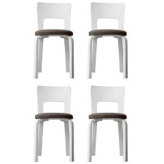 Alvar Aalto Set of Four Dining Chairs