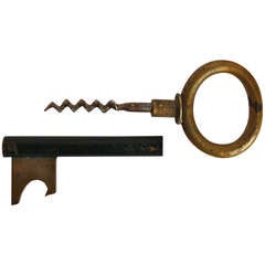 Carl Auböck Black & Brass Key Corkscrew