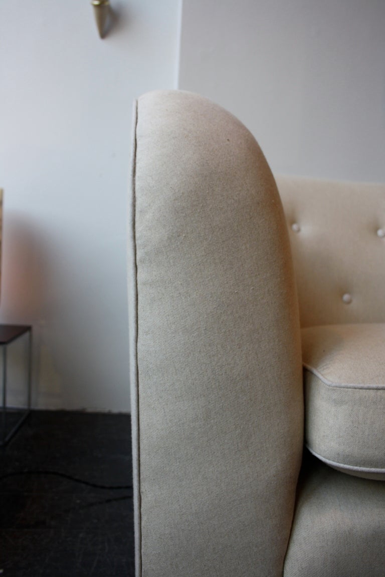 1940s Swedish Modernist Chesterfield Sofa
