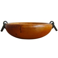 Handmade Rare Fruitwood Bowl.